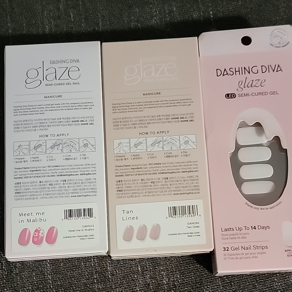 Dashing Diva Glaze Semi-Cured Gel Nail Strips